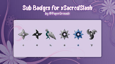 xSacredSlash Sub Badges