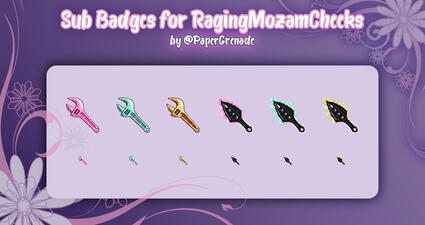 MozamCheeks Sub Badges