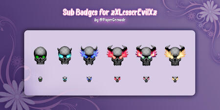 zXLesserEvilXz Sub Badges